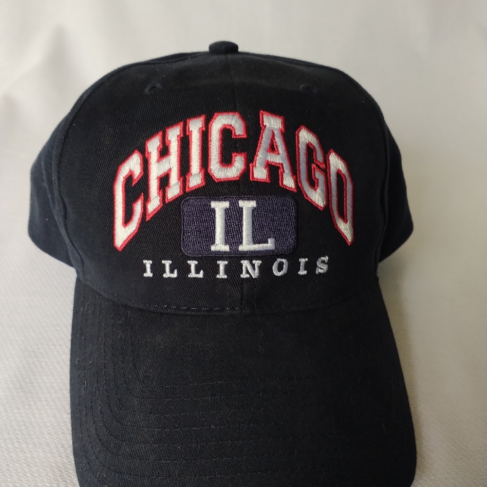 Vintage Chicago IL Illinois Baseball Snapback Hat Cap 100% Cotton